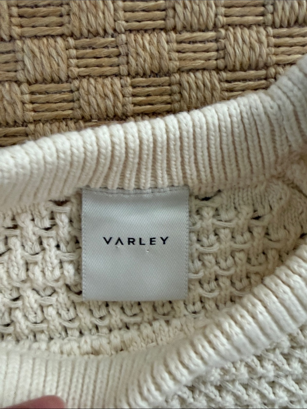Varley Alva Crochet Knit Top Medium - Picture 3 of 6